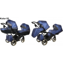 Wózek bliźniaczy typu tandem YUKON GT DUO fotelik